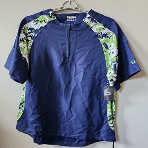 Boombah Razor Batting Windbreaker Men's Size Medium Short Sleeve Baseball‎